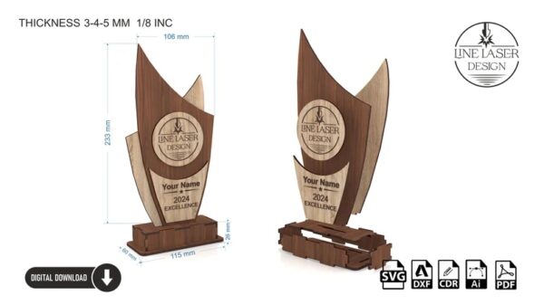 Μετάλιο σε ξύλο ή Πλεξι Γκλας