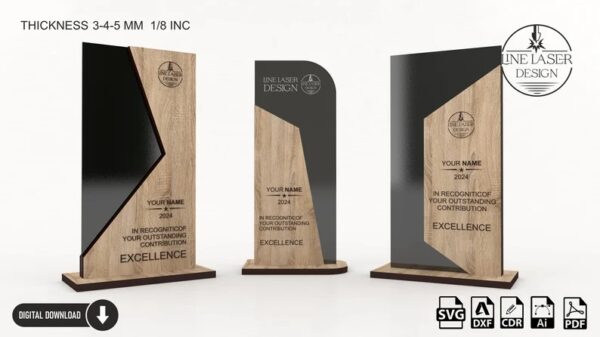 Τροπαίo σε Ξύλο & Plexiglass