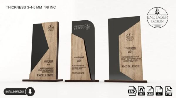 Τροπαίo σε Ξύλο & Plexiglass