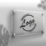 Ακρυλική Πινακίδα Πόρτας & Γραφείου με Λογότυπο
