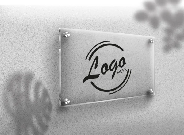 Ακρυλική Πινακίδα Πόρτας & Γραφείου με Λογότυπο