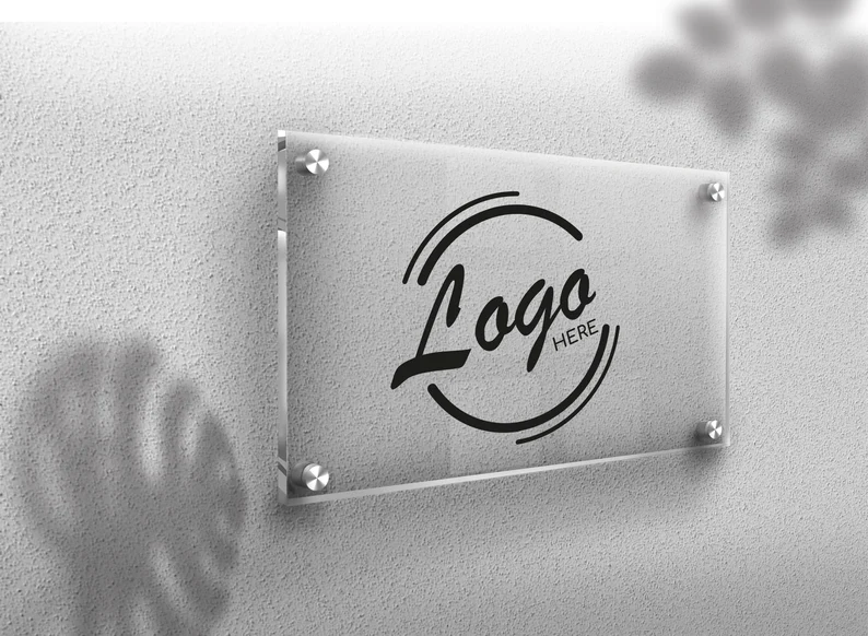 Ακρυλική Πινακίδα Πόρτας & Γραφείου με Λογότυπο