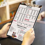 Αδιάβροχοι Κατάλoγοι Α4- Menu Με Εκτύπωση Σε PVC 5mm